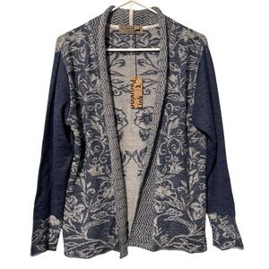 Peruvian Link Frances Alpaca Cardigan JH0154 Handcrafted Camelid Peru Andes NWT